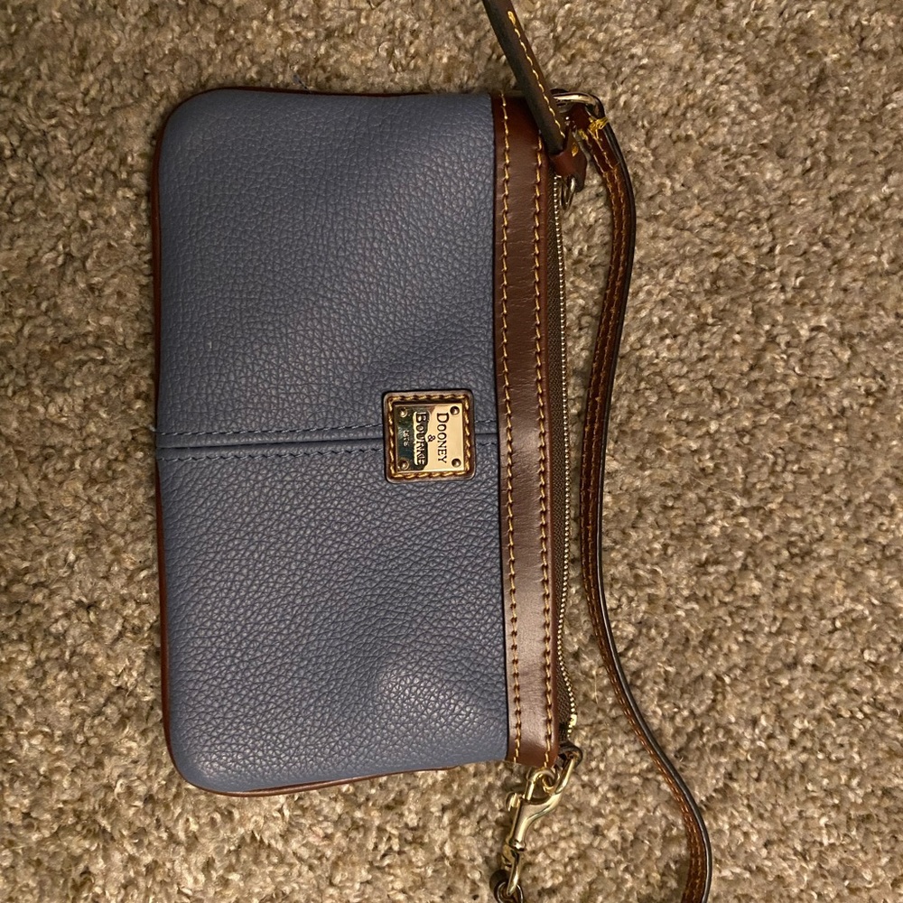 Dooney and Bourke wristlet beautiful grayish blue